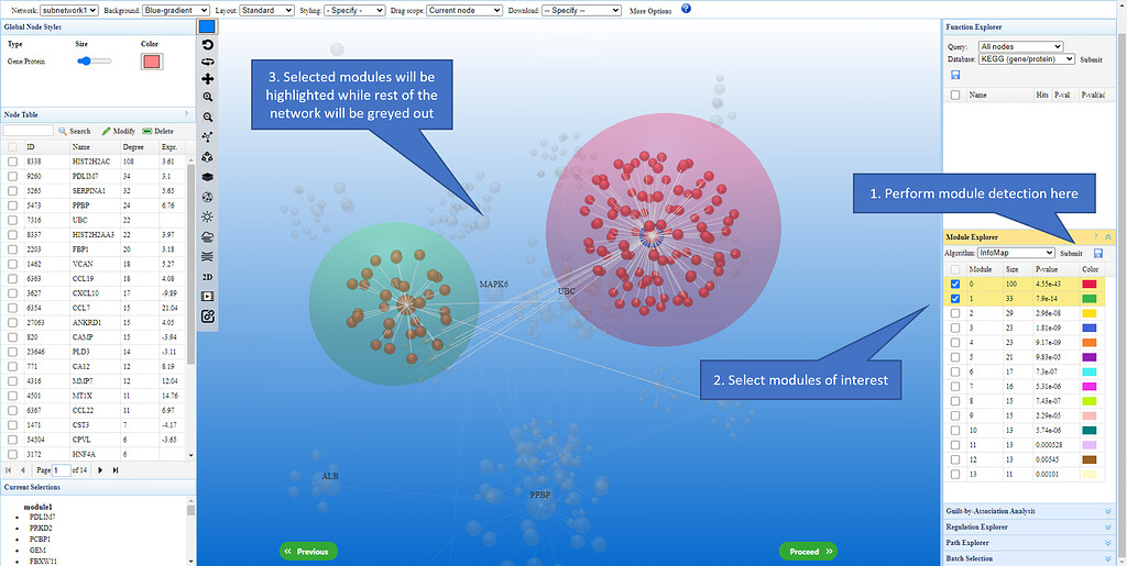 what-is-a-module-and-how-are-modules-identified-in-omicsnet-omicsnet