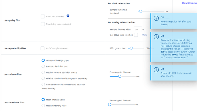 data filter